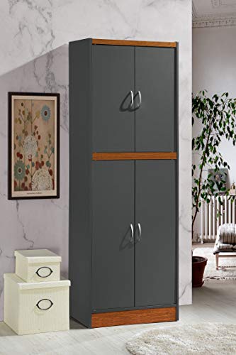4 Door Kitchen Pantry with Four Shelves E56107