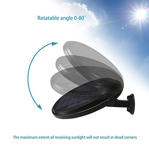 Solar Lights Outdoor 56 LED Motion Sensor Security Wall Lights IP65 Waterproof Rotatable P303