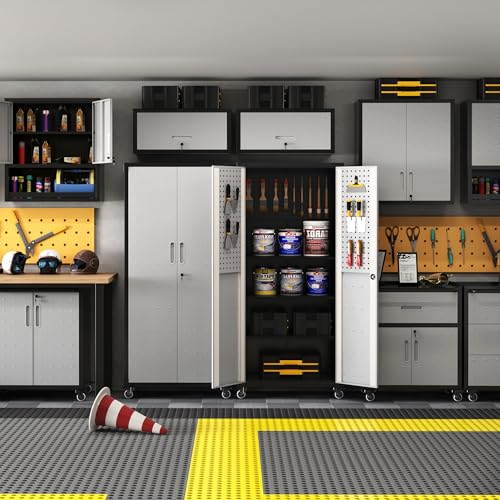 Rolling Tool Storage Cabinet with 4 Drawer and Locking Door U282375