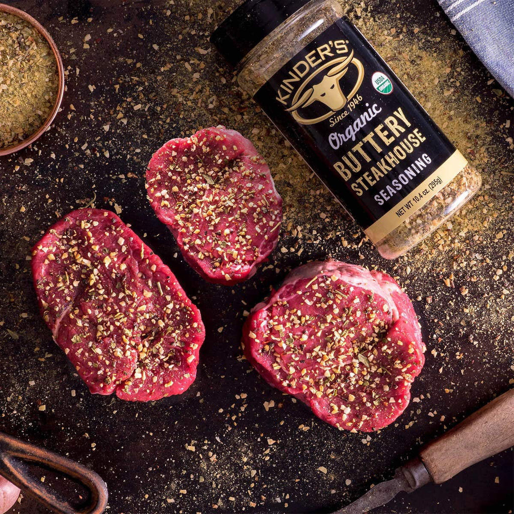 Organic Buttery Steakhouse Seasoning Rub, 10.4 oz (3 Packs) D58808