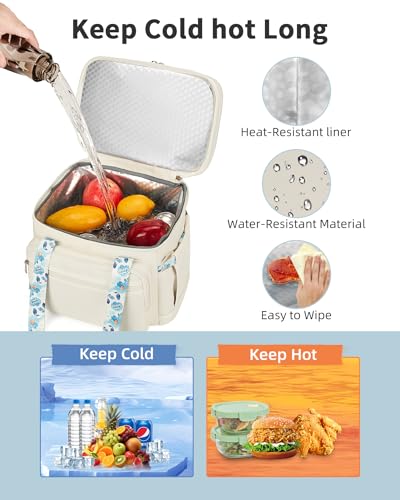 Tactical Expandable Insulated Lunch Bag, Waterproof Cooler for Work and Outdoor, 15L K52184