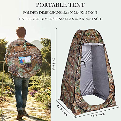 Pop Up Privacy Tent for Camping with Carrying Bag B8707