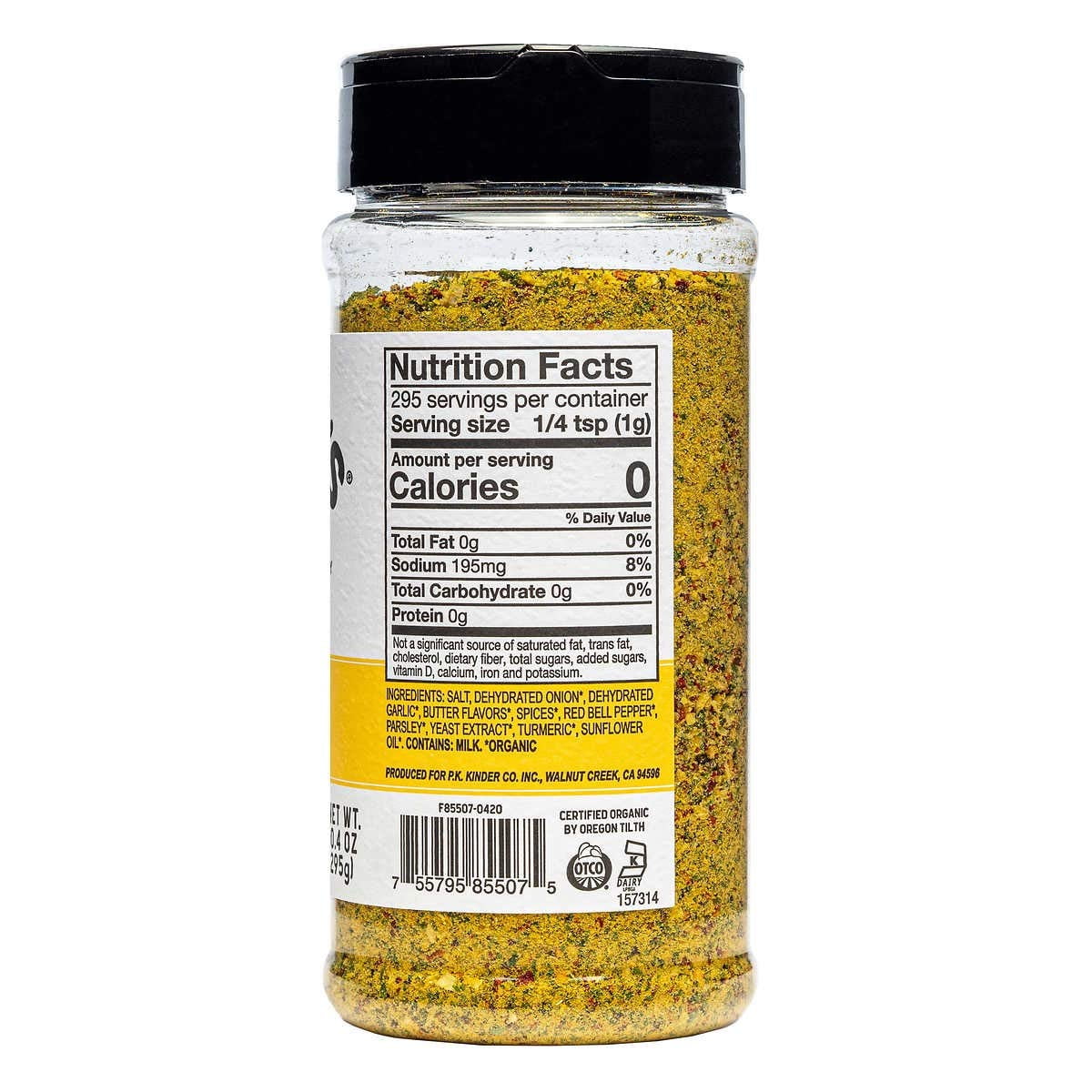 Organic Buttery Steakhouse Seasoning Rub, 10.4 oz (3 Packs) D58808