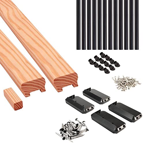 6 ft. Redwood-Tone Stair Rail Kit with Aluminum Balusters V97770