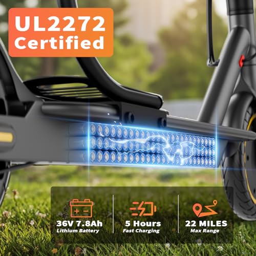 Foldable Electric Scooter for Adults, 22 MPH, 22 Miles Range A144