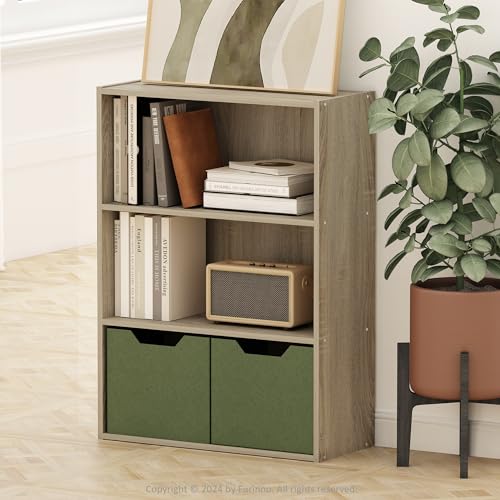 3-Tier Open Shelf Bookcase, Americano E787305