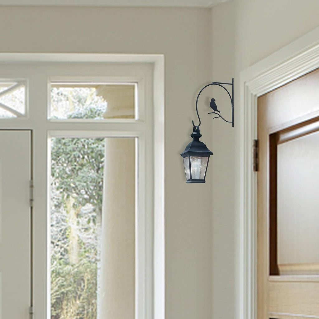 Wall Mounted Plant Hanger Bracket, 10 Inch, 2 Pack, Black L623513