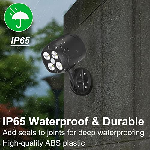 Motion Sensor Outdoor Lights, Battery Powered Waterproof LED Spotlight, 6000K Security Light for Garage and Yard, 2 Pack G210
