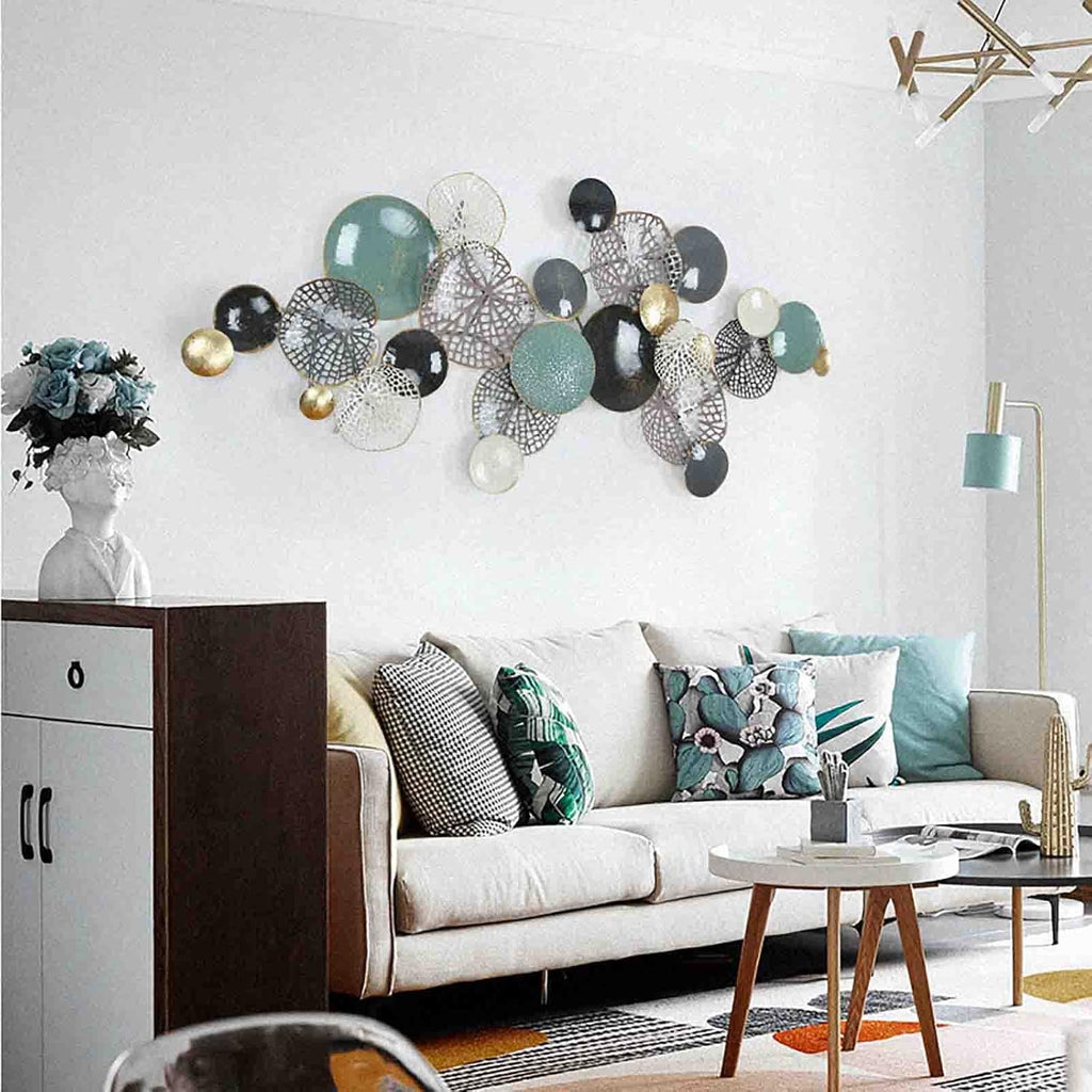 3D Metal Wall Art Décor, Retro Abstract Openwork Wall Sculptures for Living Room W812591
