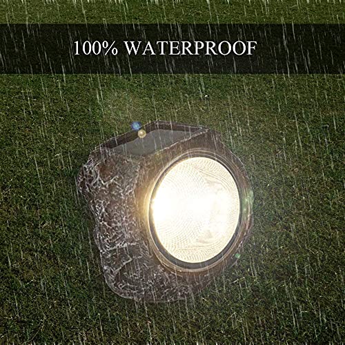 Solar Garden Rock Lights Outdoor, 2 Pack, 10 LED Waterproof T232