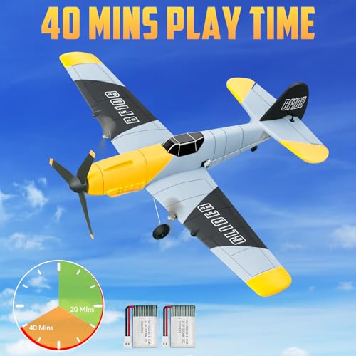 3 Channel RC Plane Ready to Fly, 2.4GHz 6-axis Gyro, Easy for Kids & Beginners S2942