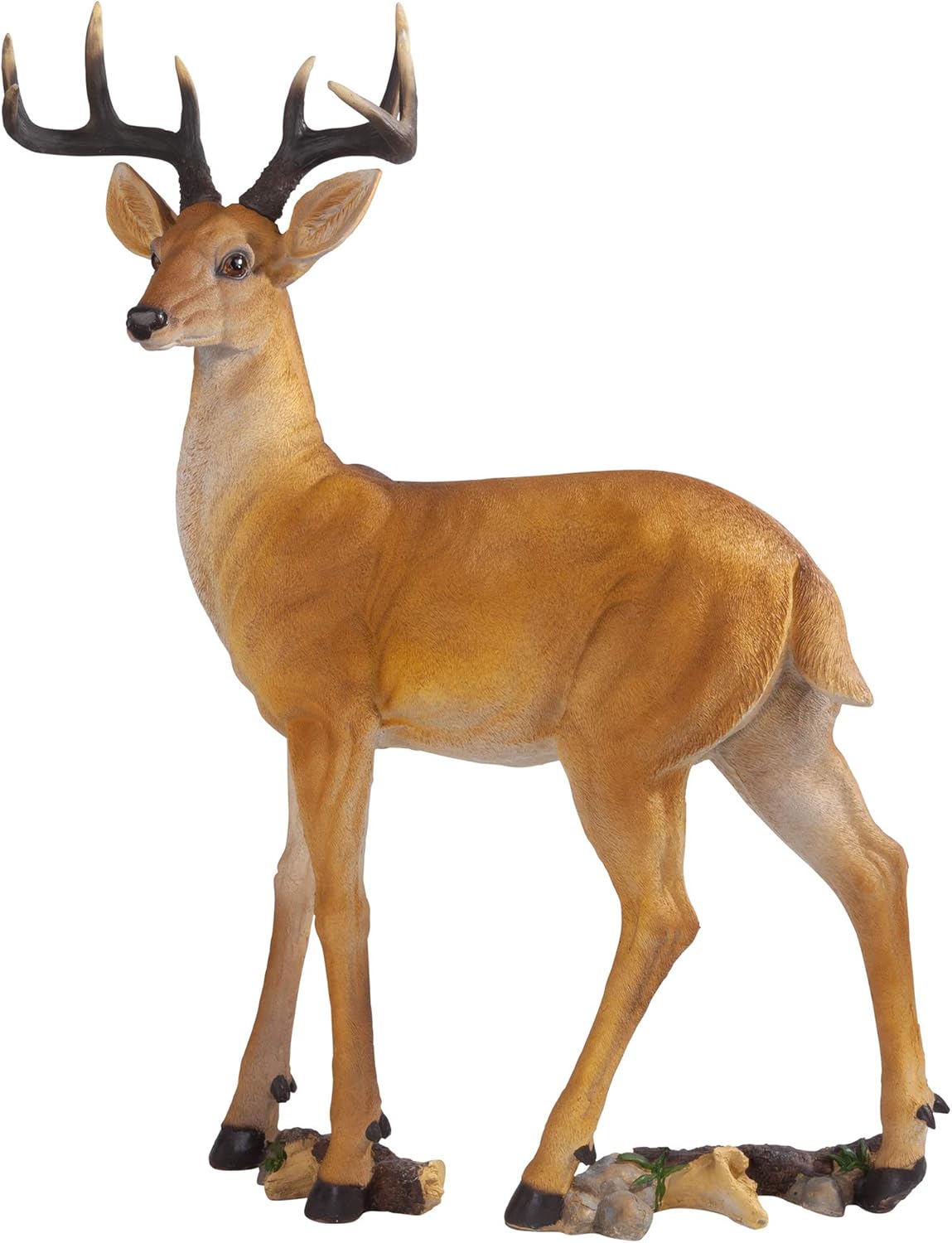 Woodland Buck Deer Garden Statue Decoy, 23 Inches Wide E662