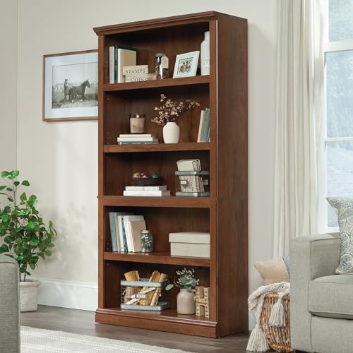 5 Tier Book Shelf Wooden Bookcase for Home Office Living Room C105