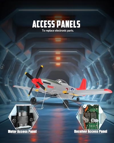 RC Plane 4 Channel Remote Control Fighter Airplane with 6-Axis Gyro, Easy to Fly for Beginners L2816