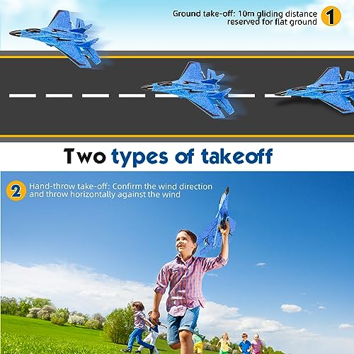 RC Plane 2.4GHz Foam Fighter Jet Toy with Lights P107347