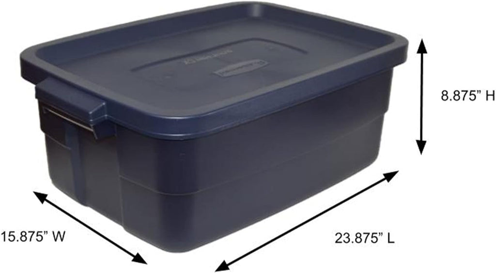 10 Gallon Roughneck Storage Box, Dark Indigo Metallic A875