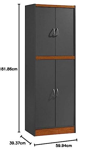 4 Door Kitchen Pantry with Four Shelves E56107