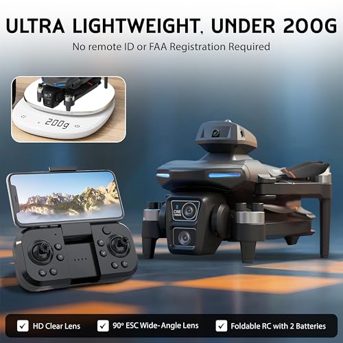 Foldable Drone with Dual 2K Camera for Beginners and Adults Z7777
