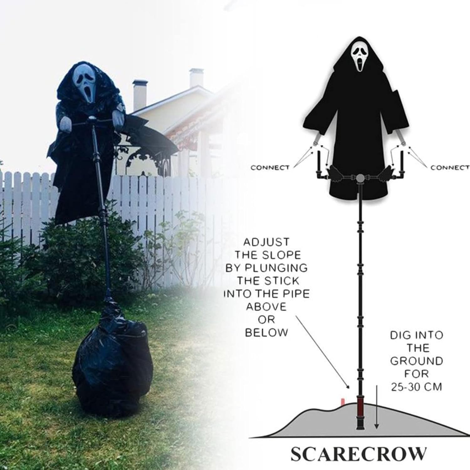Halloween Scary Ghost Decoration for Outdoor Garden V247