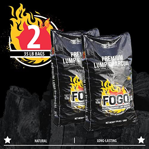 Oak Lump Charcoal for Grilling and Smoking, 17.6 lb Bag V54657