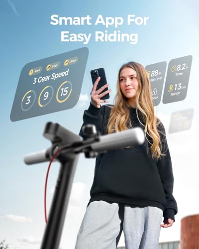 Electric Scooter with Front Suspension, 8.5" Solid Tires, 300W Motor B94076