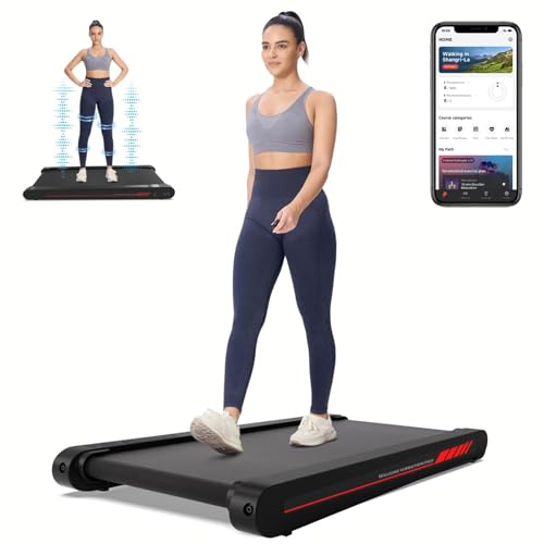 Walking Vibration Pad with APP, 3 in 1 Under Desk Treadmill, Low Noise with Remote Control V76557