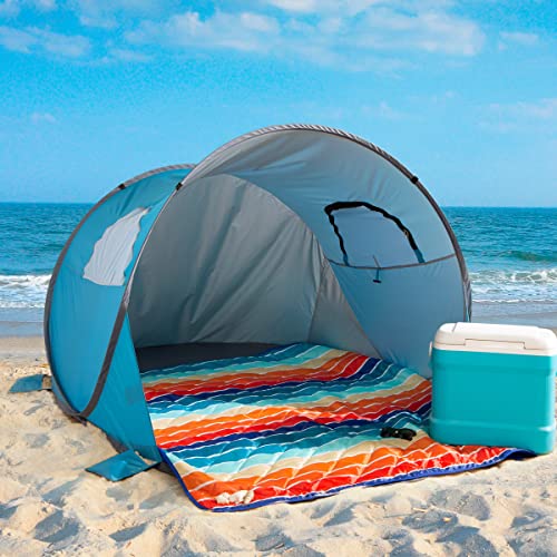 Pop Up Beach Tent for 2-3 People with UV Protection Y18212