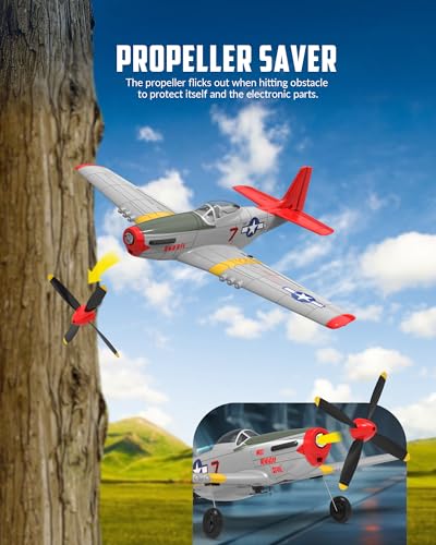 RC Plane 4 Channel Remote Control Fighter Airplane with 6-Axis Gyro, Easy to Fly for Beginners L2816