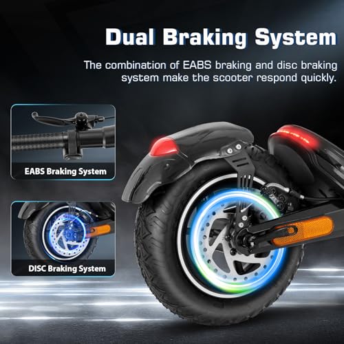 Electric Scooter for Adults, 850W Motor, 30 Miles Range, Folding with Wide Pneumatic Wheel L7670