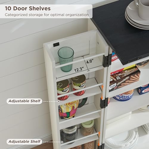 Farmhouse Storage Cabinet with Barn Doors and Adjustable Shelves X3170