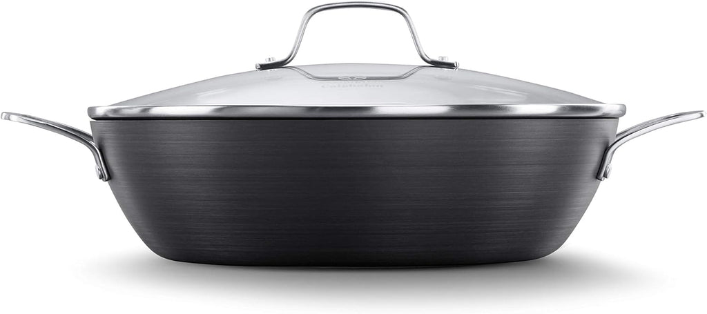Calphalon 1932442 Classic Nonstick All Purpose Pan with Cover, 12-Inch, Grey