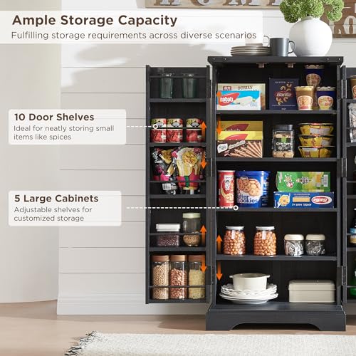 Farmhouse Storage Cabinet with Barn Doors and Adjustable Shelves X3170