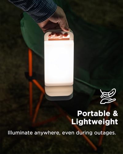 Solar Camping Lantern 6000mAh Rechargeable Dimmable Waterproof with USB Charging U64957
