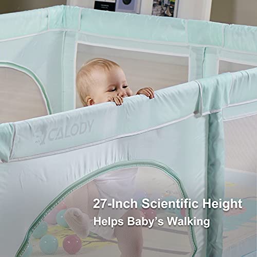 Extra Large Baby Playpen with Window Gates, Indoor Safety Activity Center Q865