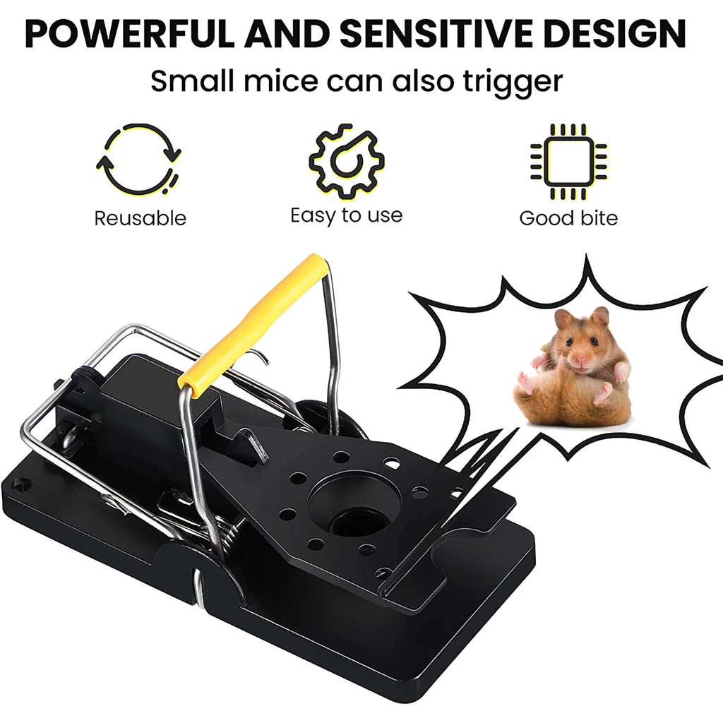 Small Snap Traps for Mice, 3.86" x 1.81", Pack of 12 G5662