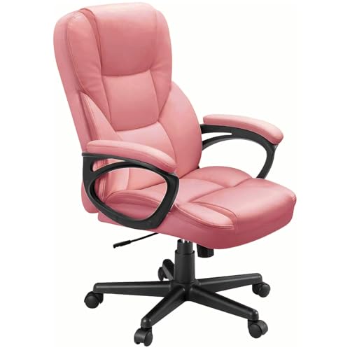 Office Executive Chair High Back Adjustable Swivel PU Leather with Lumbar Support I3854