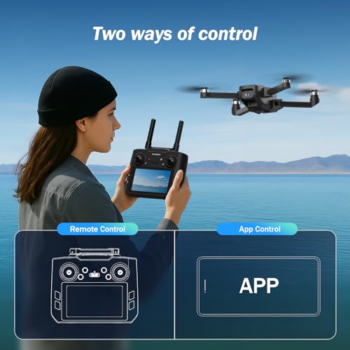 GPS Drone with Camera for Adults, 4.5 Inch LCD Screen, 32G SD Card, Auto Return H5957