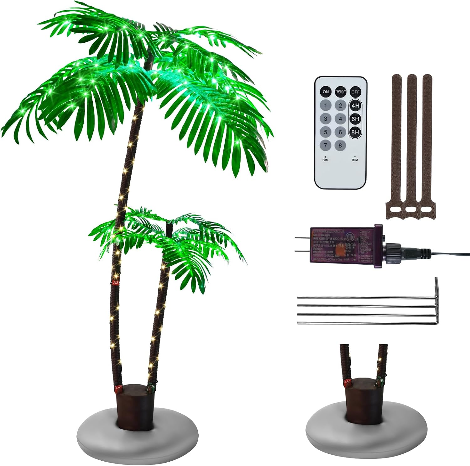 Lighted Artificial Palm Tree for Outdoor Patio Decor, 6FT G416