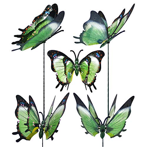3D Butterfly Garden Stakes Outdoor Decor (Pack of 4) R57541