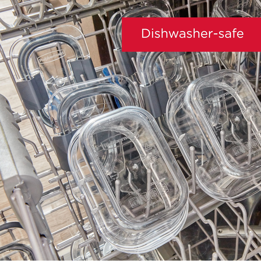 Clear Food Storage Containers, Set of 5 D98569