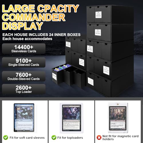 Toploader Storage Box for 3" x 4" Cards, 12 Drawer Organizer with Dividers G212877