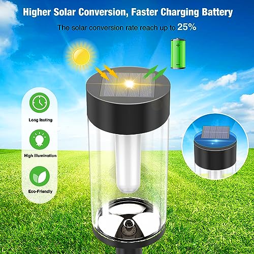 Solar Torches with Flickering Flame Waterproof, LED Pathway Lights Outdoor Y89956