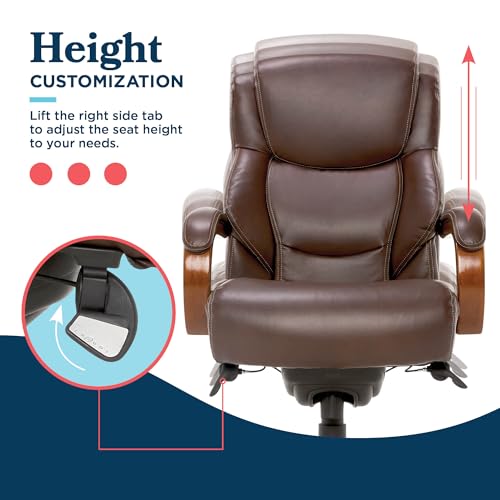 Executive Office Chair with Lumbar Support and Memory Foam Cushion T501837