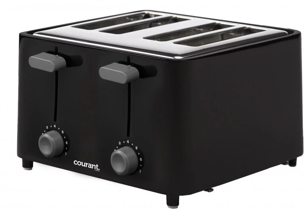 4 Slice Toaster, Stainless Steel, Cool Touch, Auto Shutoff, Black S80865