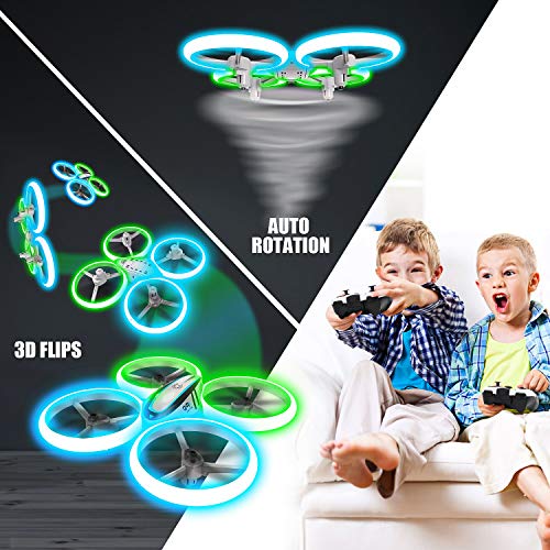 RC Drone with 720P HD FPV Camera for Kids with LED Light and Remote Control Q603
