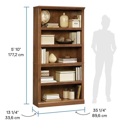 5 Tier Book Shelf Wooden Bookcase for Home Office Living Room C105