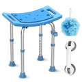 Shower Stool for Inside Shower, FSA/HSA Eligible Stainless Steel Small Shower Chair, Tool Free & Adjustable Bath Chair, Anti Slip Handicap Bathroom Stool for Seniors Pregnant Disabled Injured