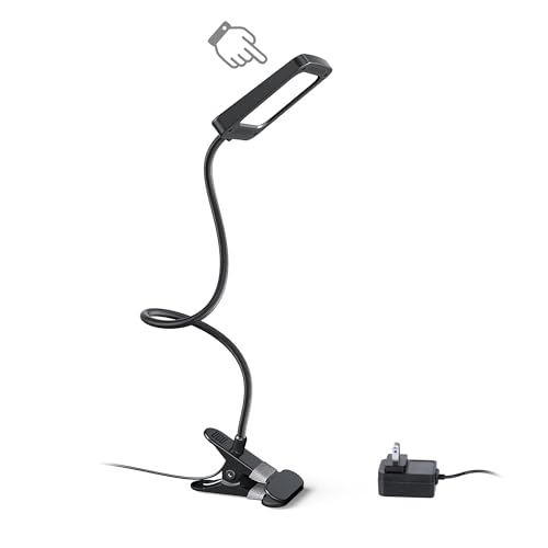 LED Desk Lamp with Clamp, Dimmable, Flexible Gooseneck V37343