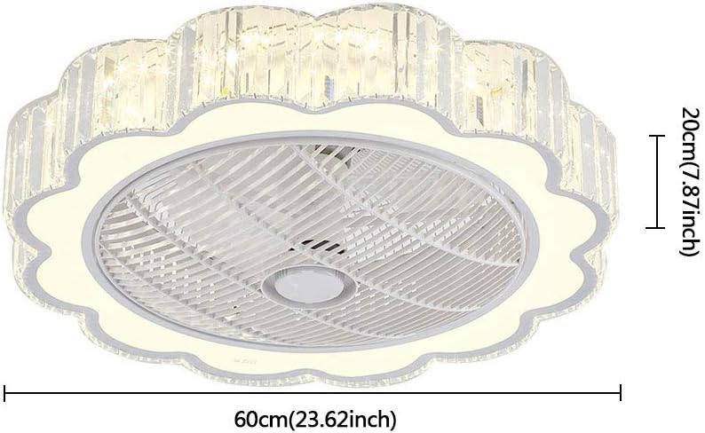 23" Ceiling Fan with Lights, Remote Control, 3-Color 6-Speed, Quiet Motor for Bedroom J41579