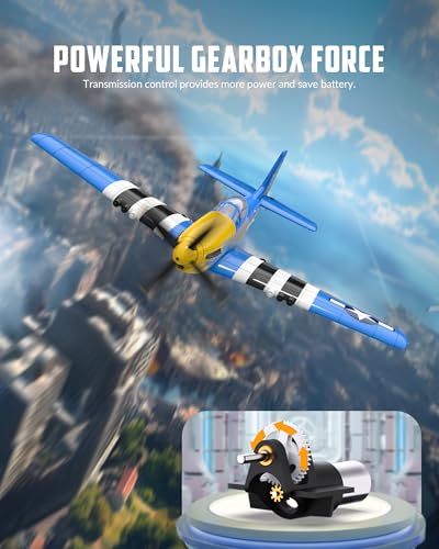 RC Plane 4 Channel Remote Control Fighter Airplane with 6-Axis Gyro, Easy to Fly for Beginners L2816